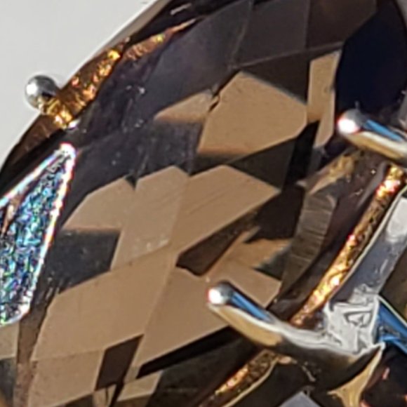 Smoky Quartz ring size 8 - Picture 4 of 10